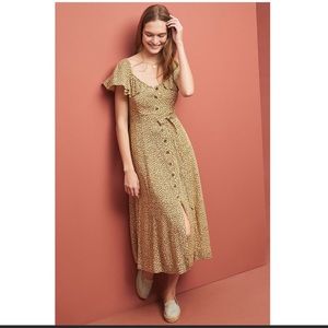 Anthropologie Leopard Dress